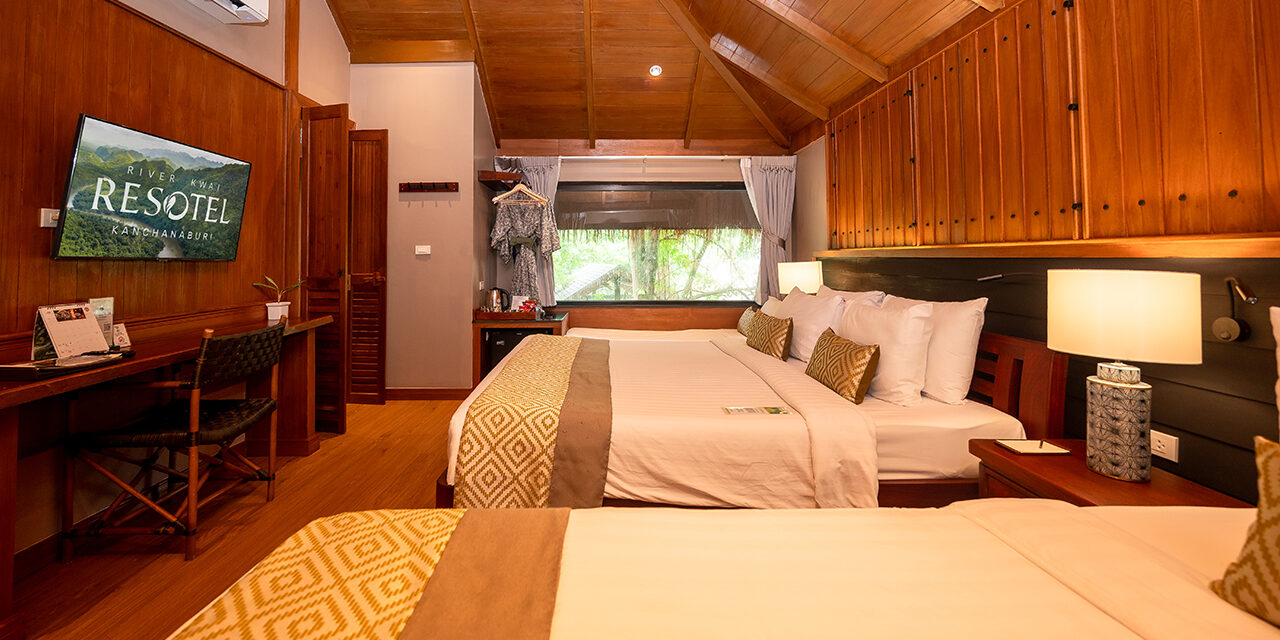River kwai resotel Deluxe Family Quad โรงแรม รีสอร์ท แม่น้ำแคว ห้องครอบครัว 2