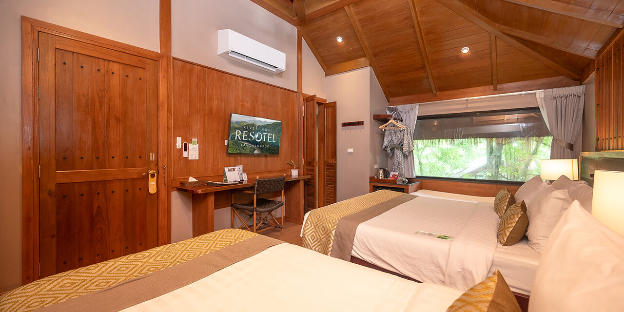 River kwai resotel Deluxe Family Quad โรงแรม รีสอร์ท แม่น้ำแคว ห้องครอบครัว 3