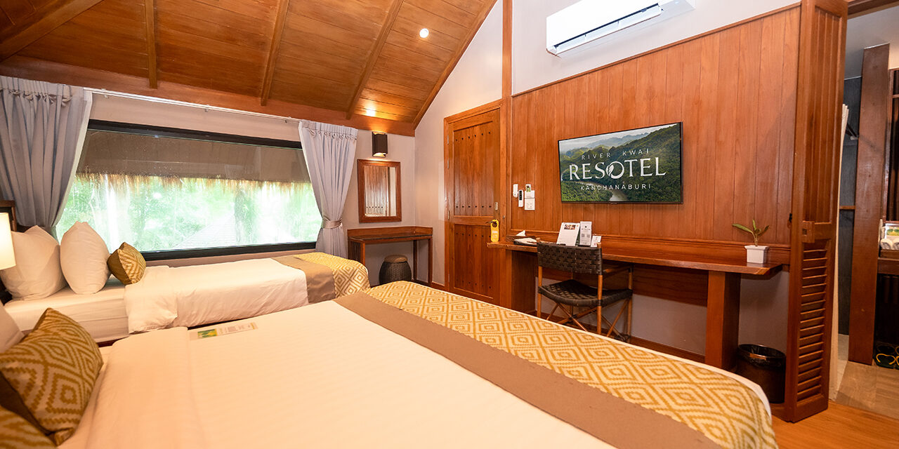 River kwai resotel Deluxe Family Quad โรงแรม รีสอร์ท แม่น้ำแคว ห้องครอบครัว 7